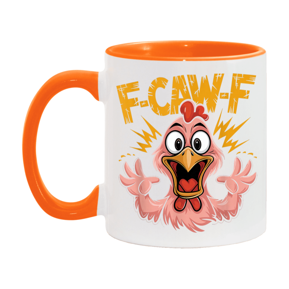 F Caw F Mug, Funny Bird Coffee Mug, 11Oz Or 15Oz Ceramic Cup
