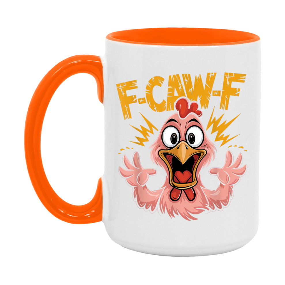 F Caw F Mug, Funny Bird Coffee Mug, 11Oz Or 15Oz Ceramic Cup