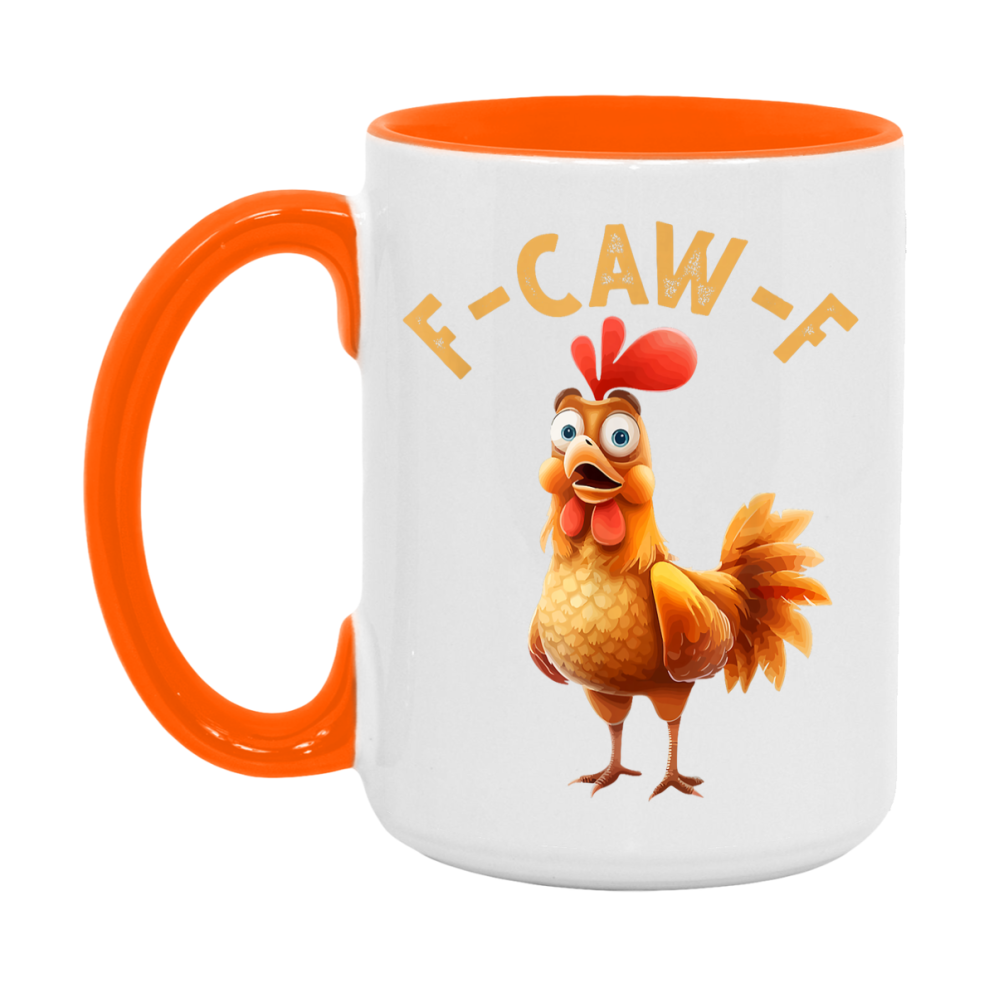 F Caw F Mug, Funny Bird Coffee Mug, 11Oz Or 15Oz Ceramic Cup