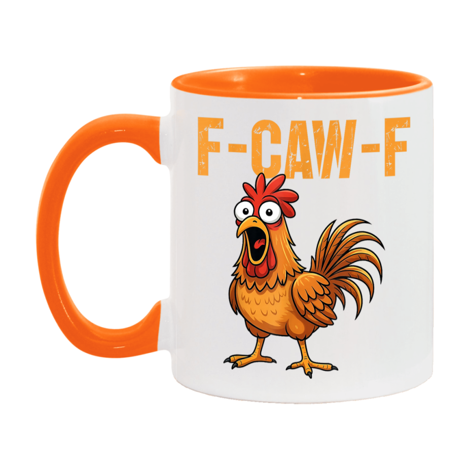 F Caw F Mug, Funny Bird Coffee Mug, 11Oz Or 15Oz Ceramic Cup