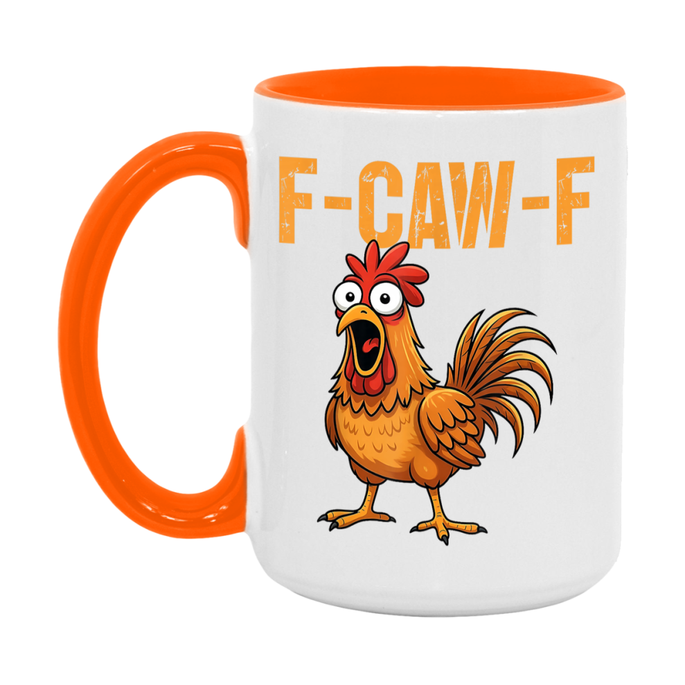 F Caw F Mug, Funny Bird Coffee Mug, 11Oz Or 15Oz Ceramic Cup