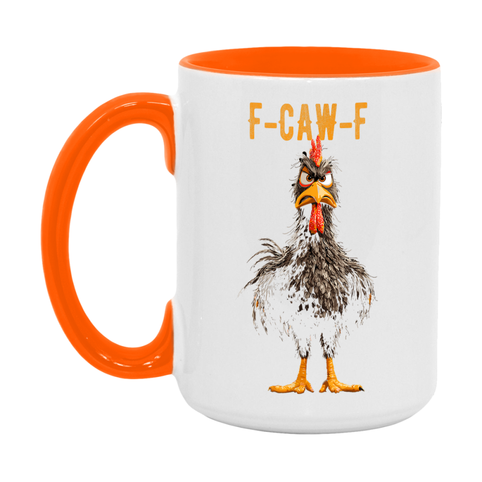 F Caw F Mug, Funny Bird Coffee Mug, 11Oz Or 15Oz Ceramic Cup