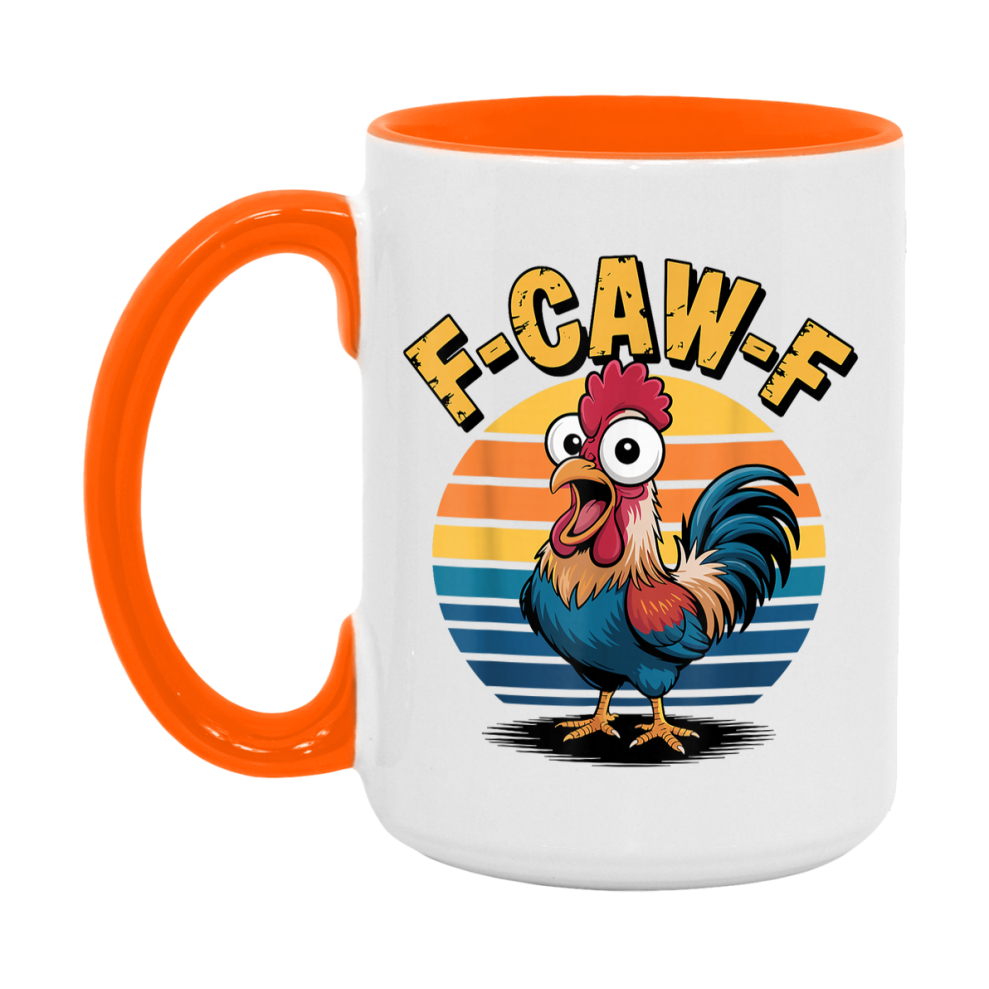 F Caw F Mug, Funny Bird Coffee Mug, 11Oz Or 15Oz Ceramic Cup