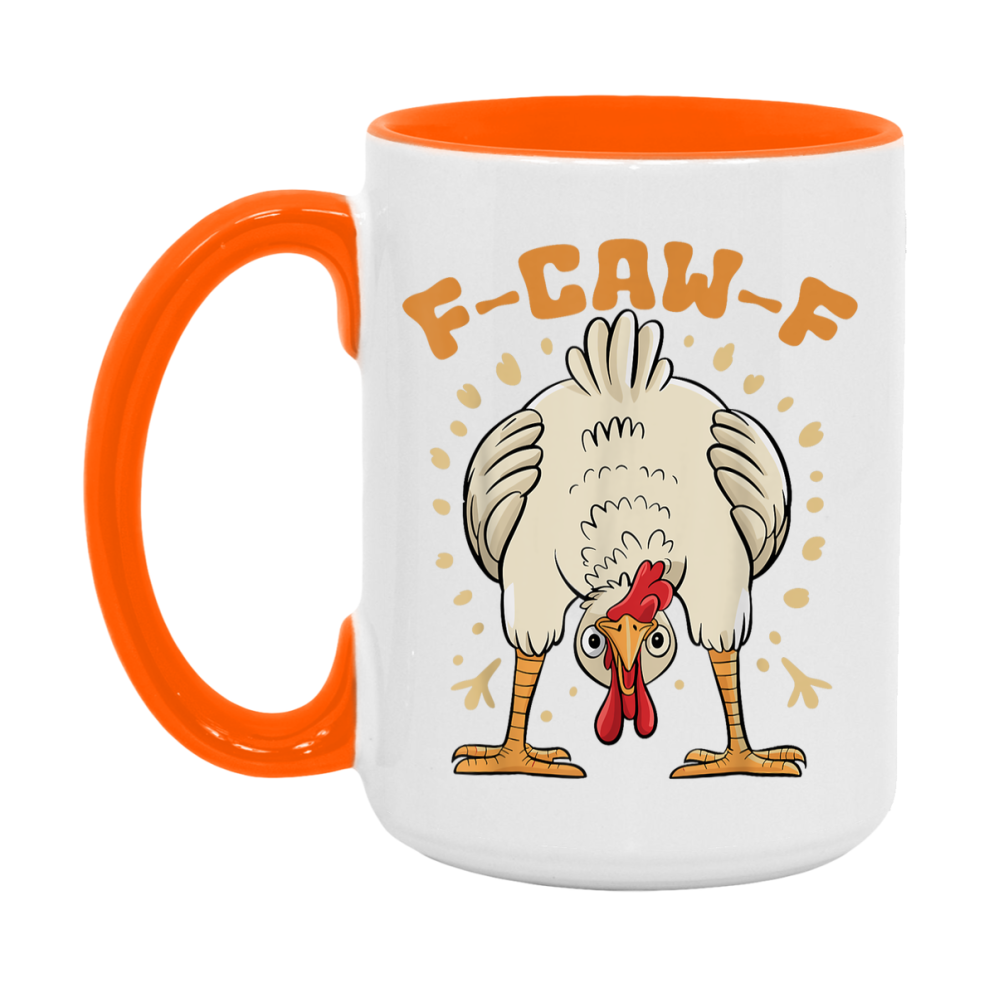F Caw F Mug, Funny Bird Coffee Mug, 11Oz Or 15Oz Ceramic Cup