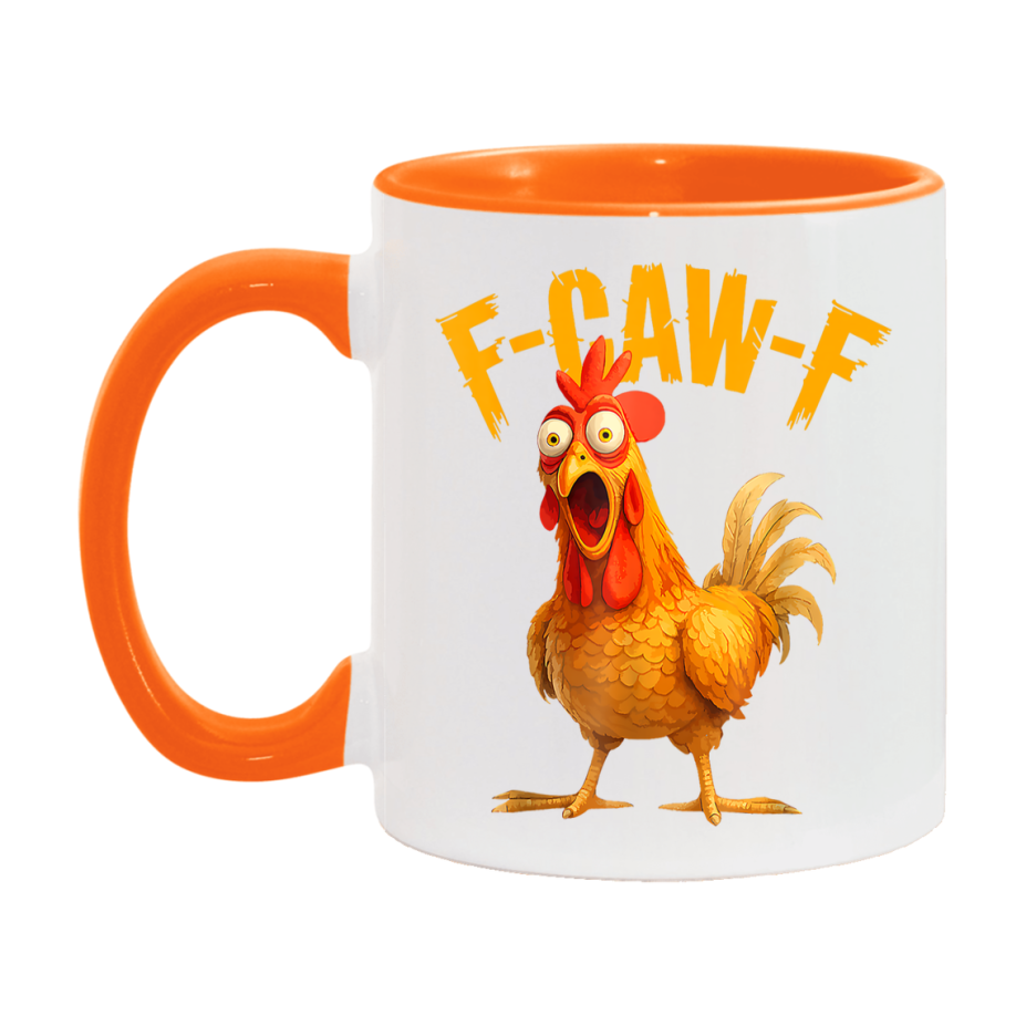 F Caw F Mug, Funny Bird Coffee Mug, 11Oz Or 15Oz Ceramic Cup