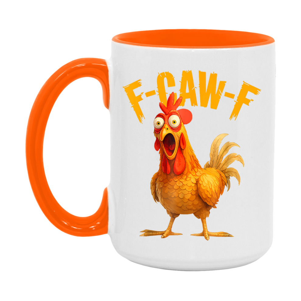 F Caw F Mug, Funny Bird Coffee Mug, 11Oz Or 15Oz Ceramic Cup