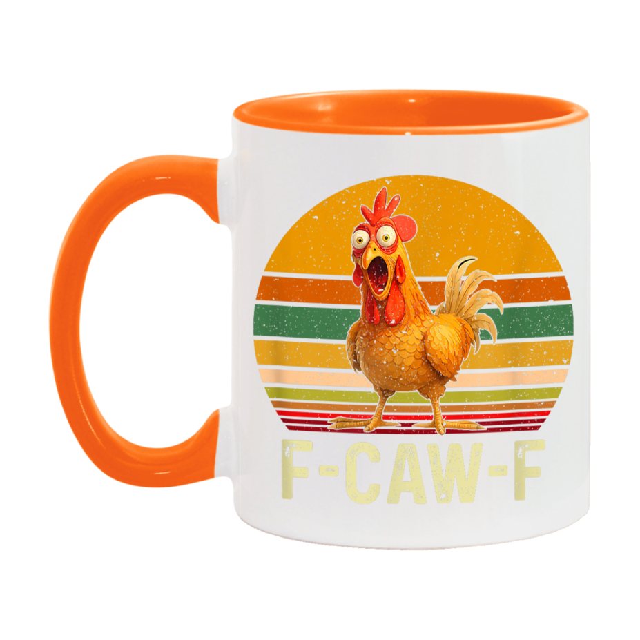 F Caw F Mug, Funny Bird Coffee Mug, 11Oz Or 15Oz Ceramic Cup
