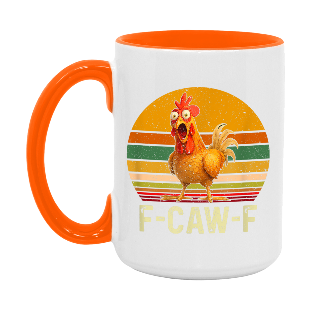 F Caw F Mug, Funny Bird Coffee Mug, 11Oz Or 15Oz Ceramic Cup