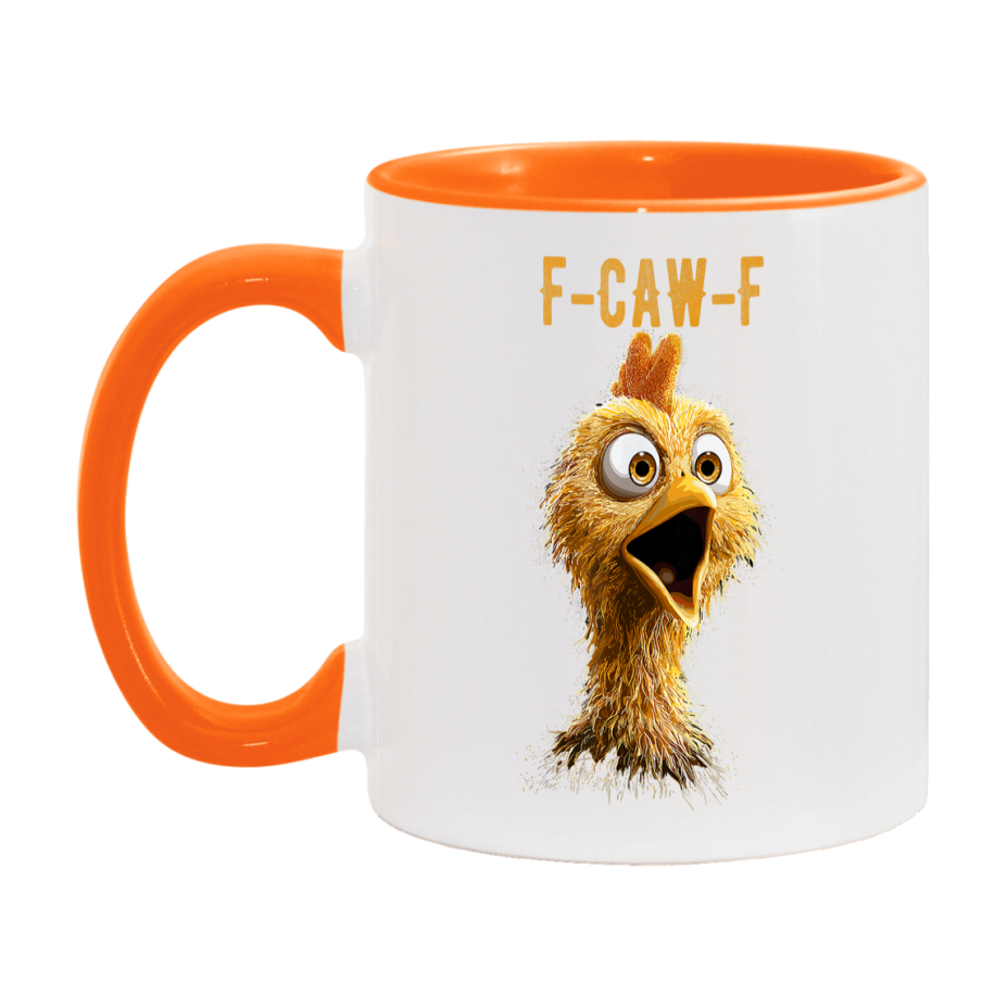F Caw F Mug, Funny Bird Coffee Mug, 11Oz Or 15Oz Ceramic Cup