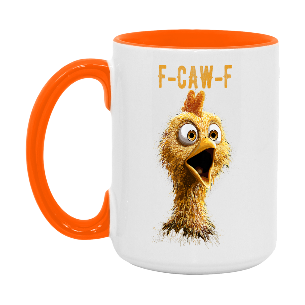 F Caw F Mug, Funny Bird Coffee Mug, 11Oz Or 15Oz Ceramic Cup