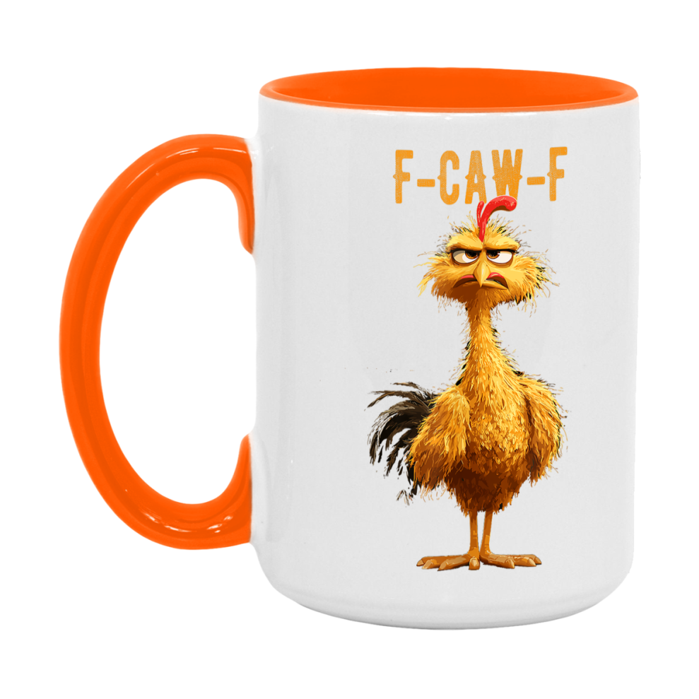 F Caw F Mug, Funny Bird Coffee Mug, 11Oz Or 15Oz Ceramic Cup