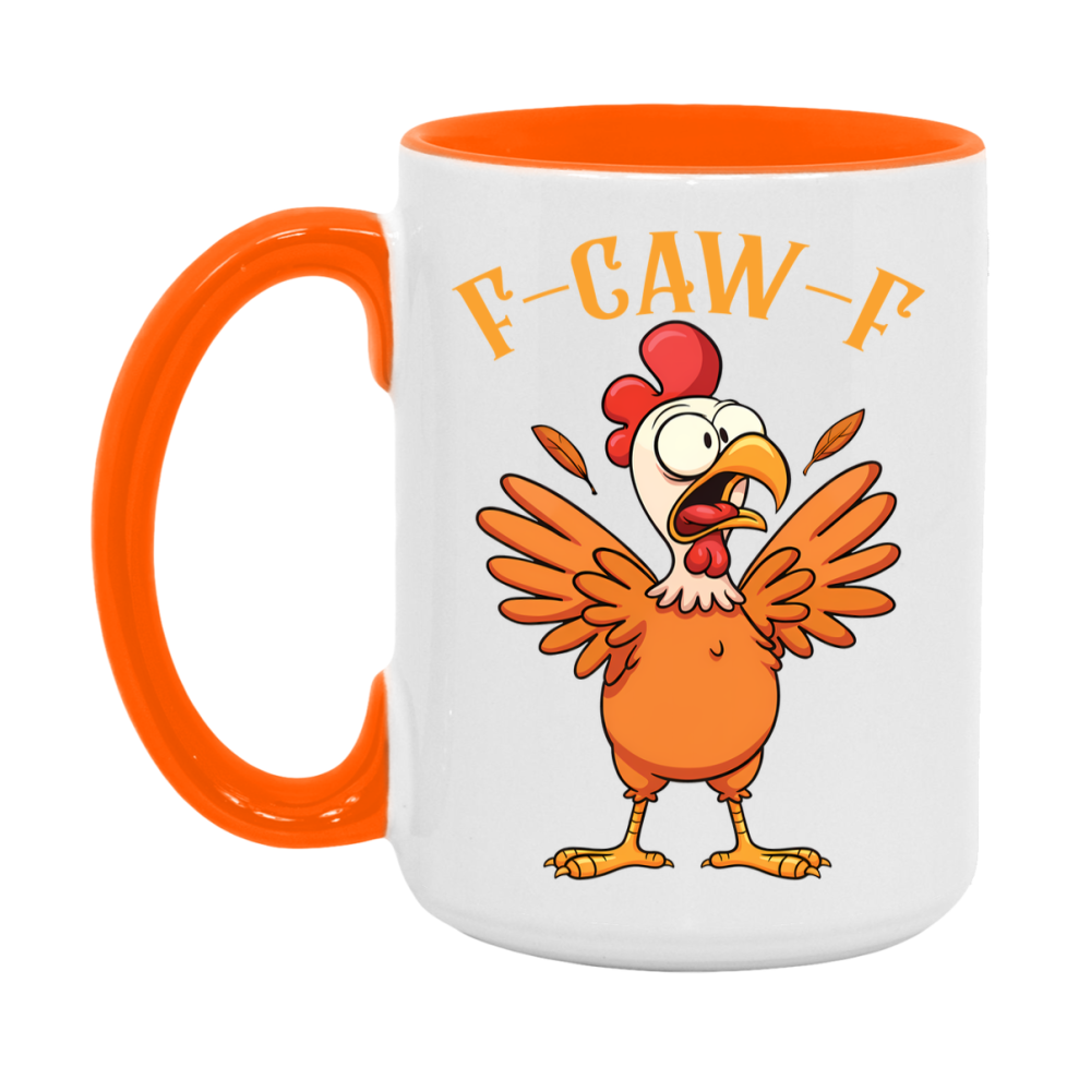 F Caw F Mug, Funny Bird Coffee Mug, 11Oz Or 15Oz Ceramic Cup