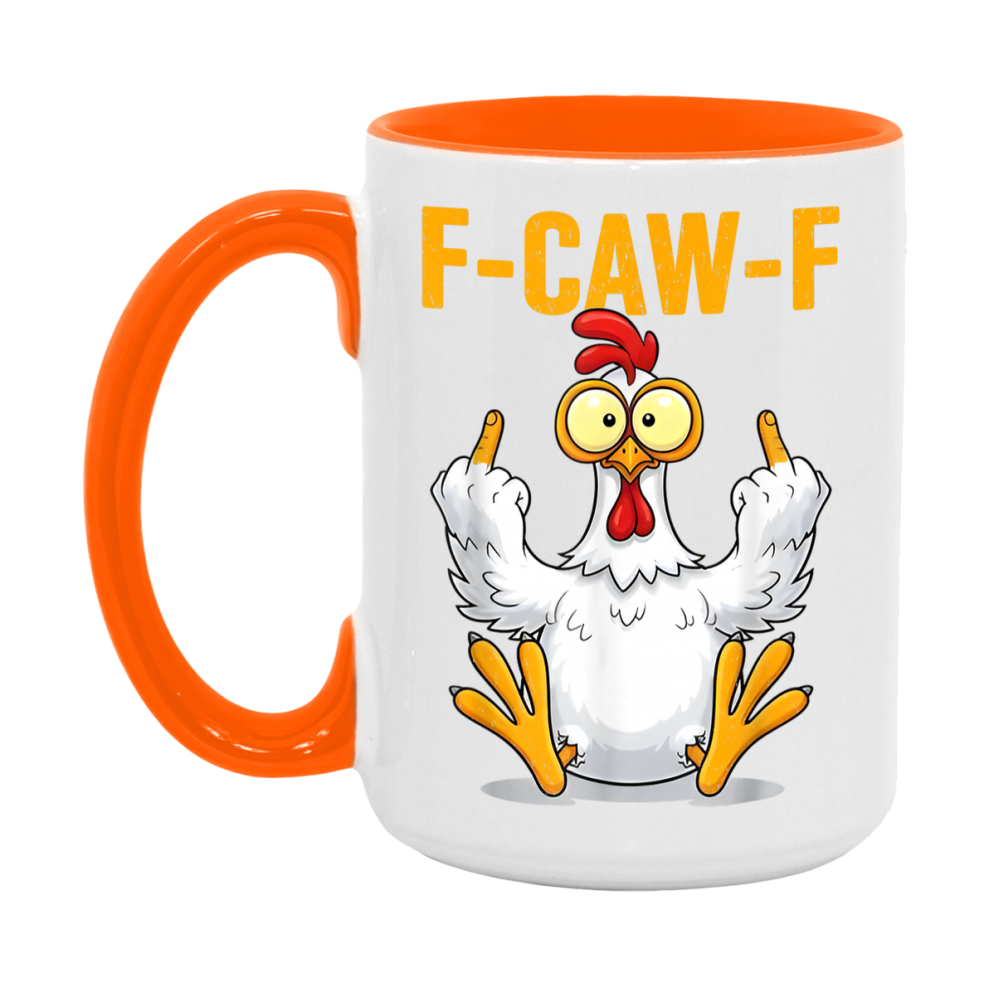 F Caw F Mug, Funny Bird Coffee Mug, 11Oz Or 15Oz Ceramic Cup