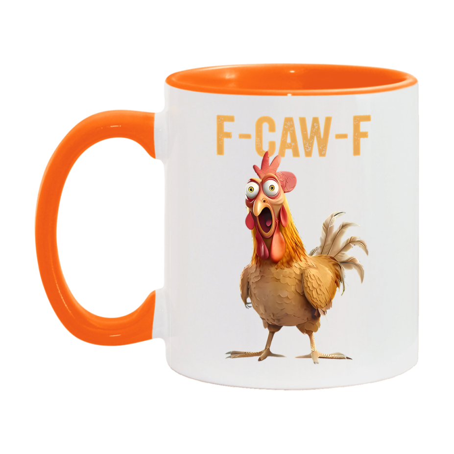 F Caw F Mug, Funny Bird Coffee Mug, 11Oz Or 15Oz Ceramic Cup