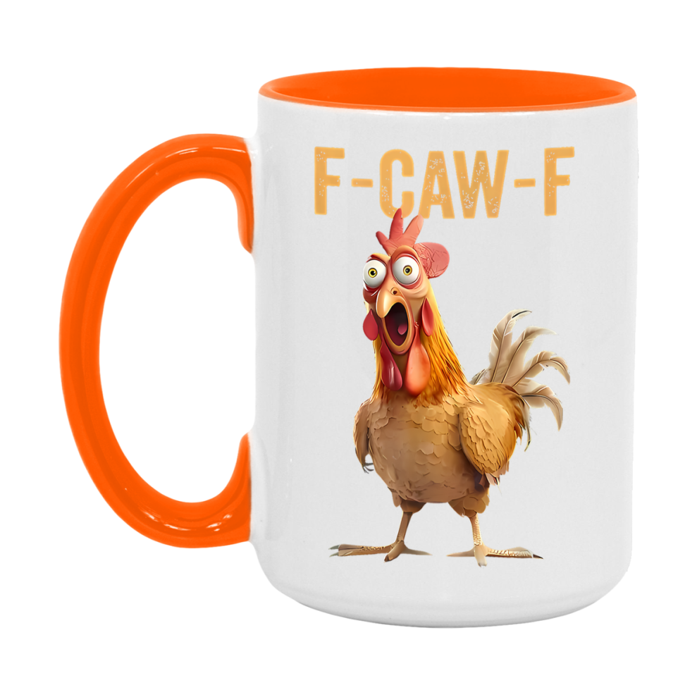 F Caw F Mug, Funny Bird Coffee Mug, 11Oz Or 15Oz Ceramic Cup