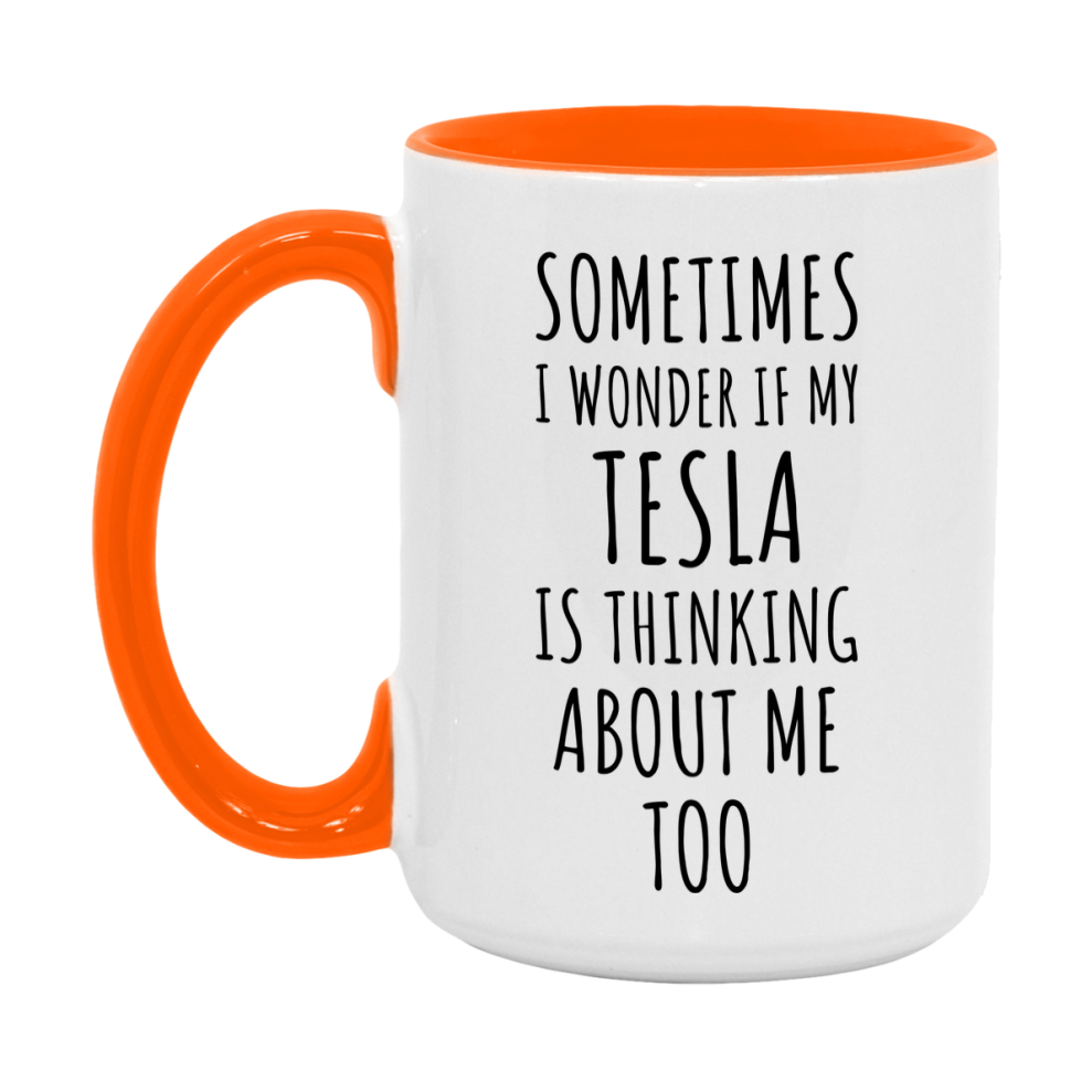 Tesla Car Lover Mug, Funny Tesla Coffee Mug