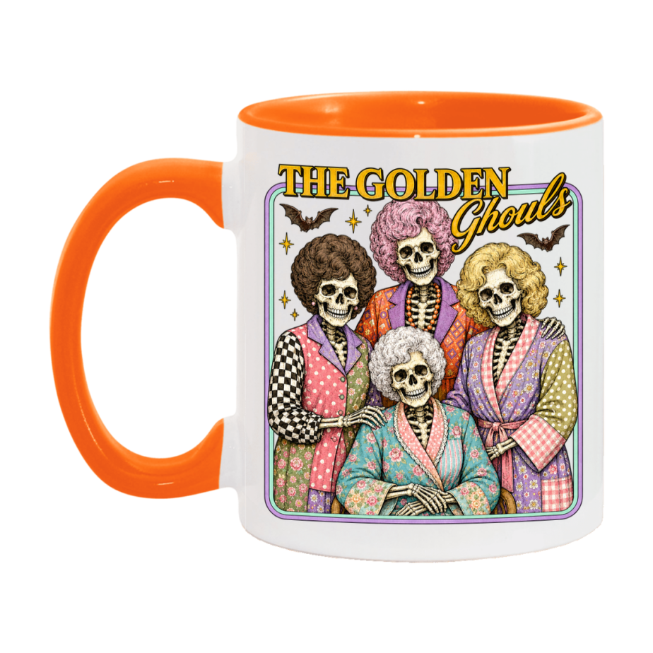 The Golden Ghouls Mug - Halloween Coffee Mug, 11Oz Or 15Oz Ceramic Cup