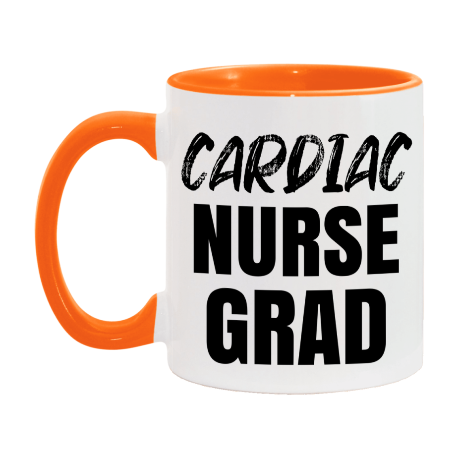 Cardiac Nurse Grad Coffee Mug - Ceramic Nursing Graduation Gift