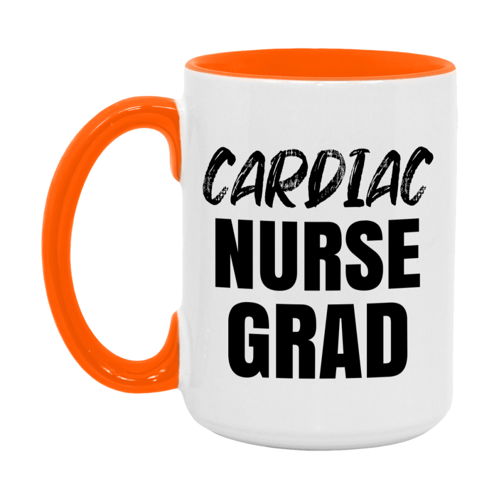 Cardiac Nurse Grad Coffee Mug - Ceramic Nursing Graduation Gift