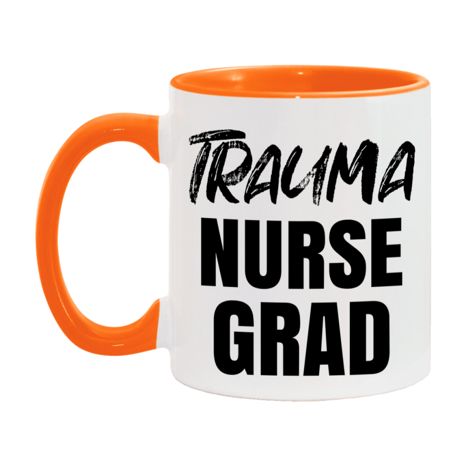 Trauma Nurse Grad Coffee Mug - Ceramic Nursing Graduation Gift