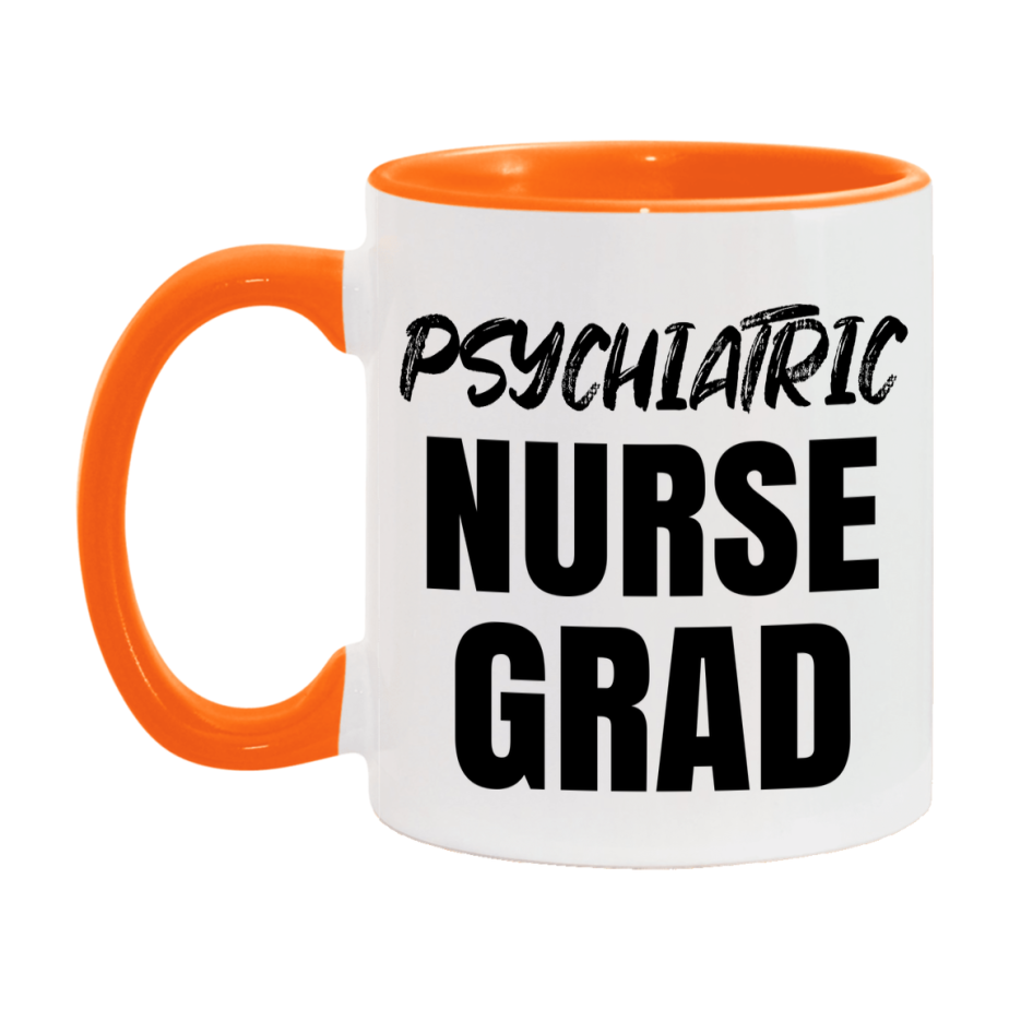 Psychiatric Nurse Grad Coffee Mug - Ceramic Nursing Graduation Gift