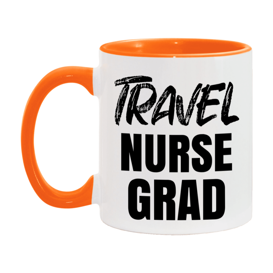 Travel Nurse Grad Coffee Mug - Ceramic Nursing Graduation Gift