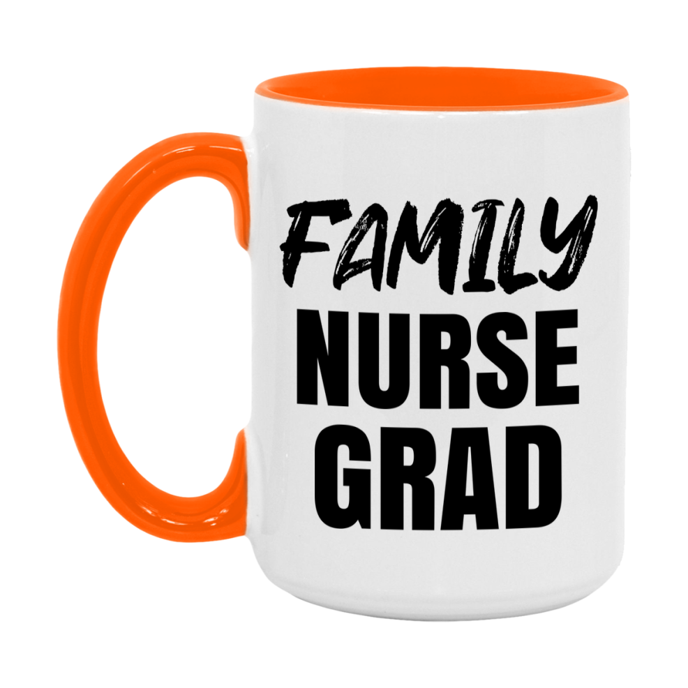 Family Nurse Grad Coffee Mug - Ceramic Nursing Graduation Gift