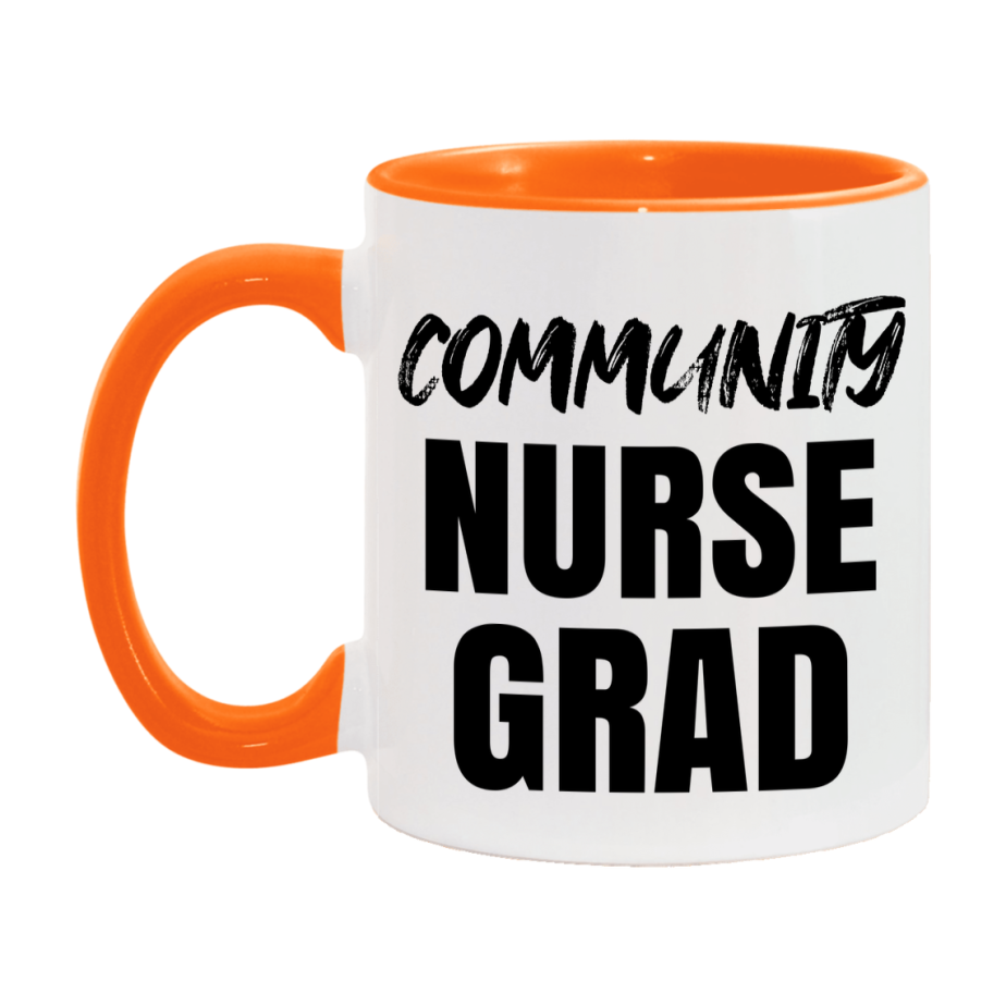 Community Nurse Grad Coffee Mug - Ceramic Nursing Graduation Gift
