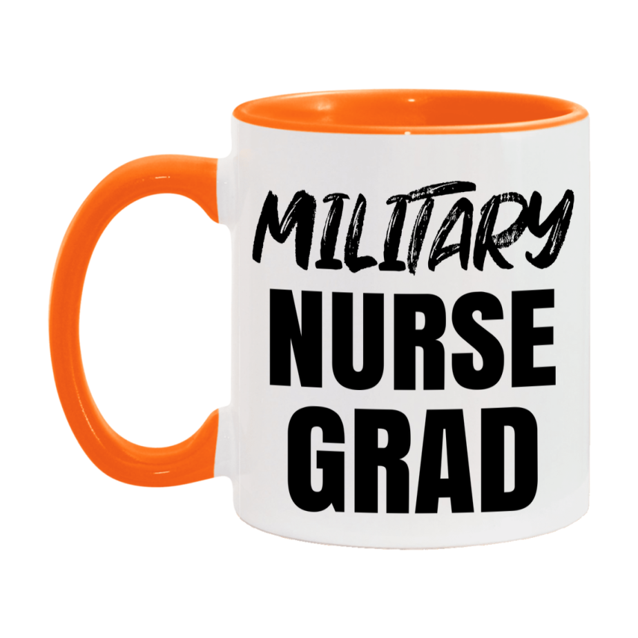 Military Nurse Grad Coffee Mug - Ceramic Nursing Graduation Gift
