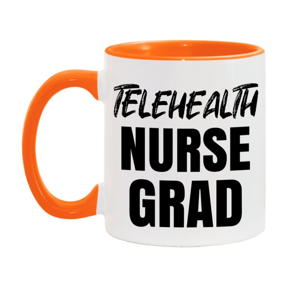 Telehealth Nurse Grad Coffee Mug - Ceramic Nursing Graduation Gift