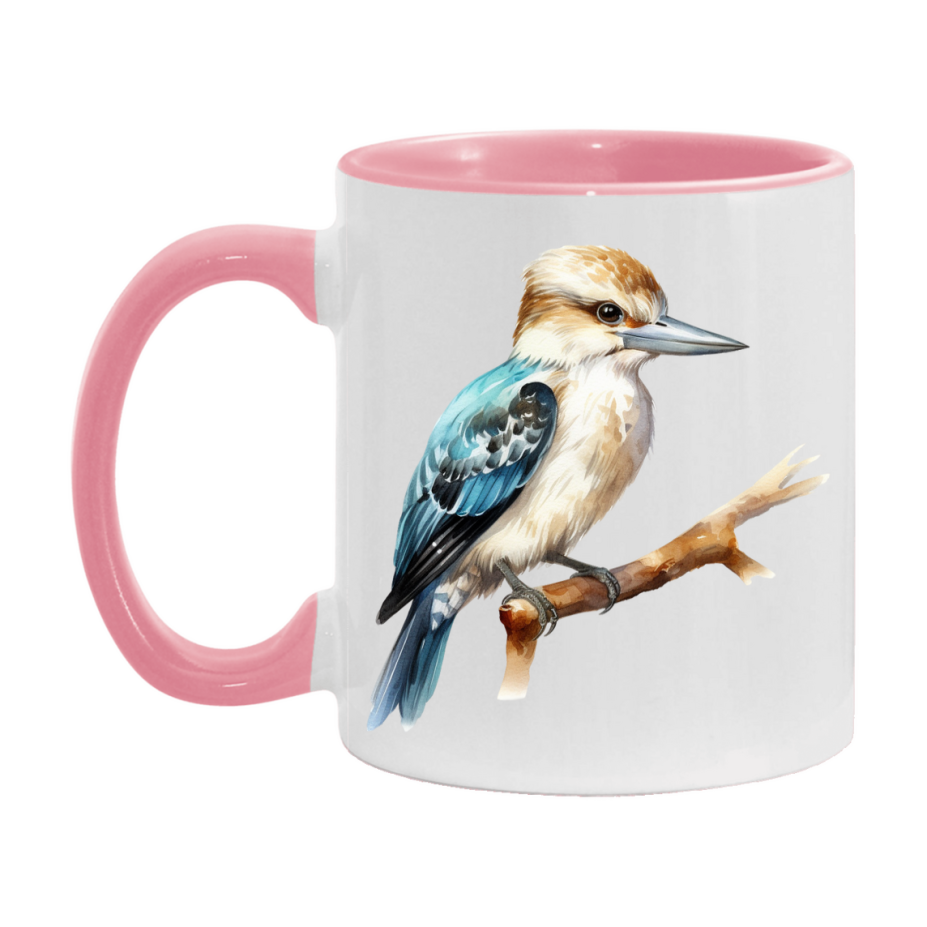 Bird Watching Mug, Kookaburra Song Bird Mug, 11oz or 15oz White Ceramic Coffee Mug Gift for Bird Watchers