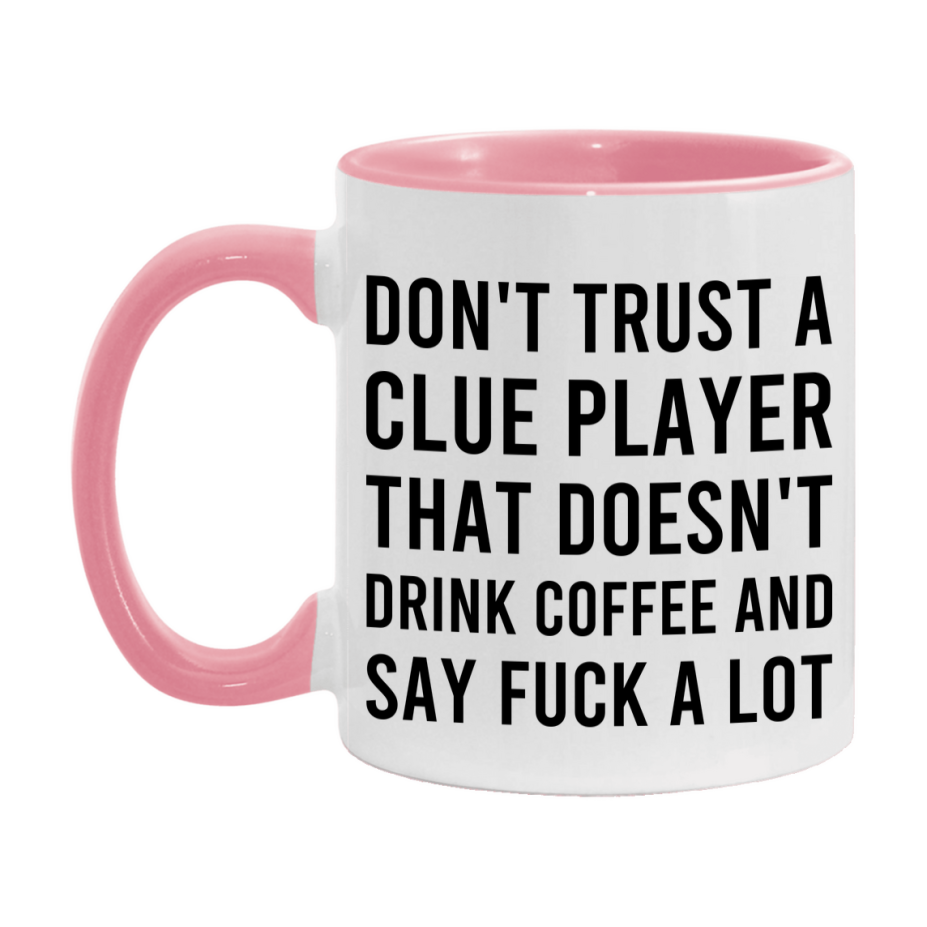 Board Game Gift, Funny Clue Player Mug, 11oz or 15oz White Ceramic Coffee Cup Novelty Gift