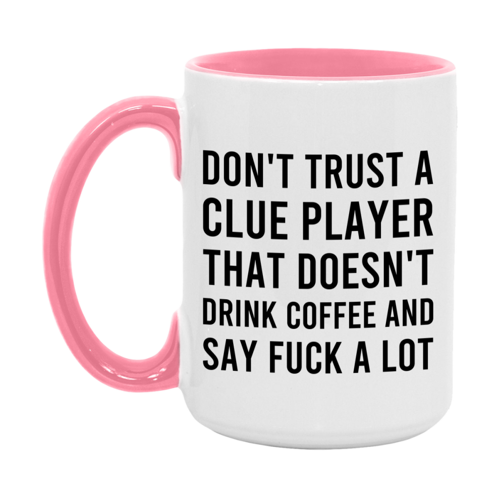 Board Game Gift, Funny Clue Player Mug, 11oz or 15oz White Ceramic Coffee Cup Novelty Gift