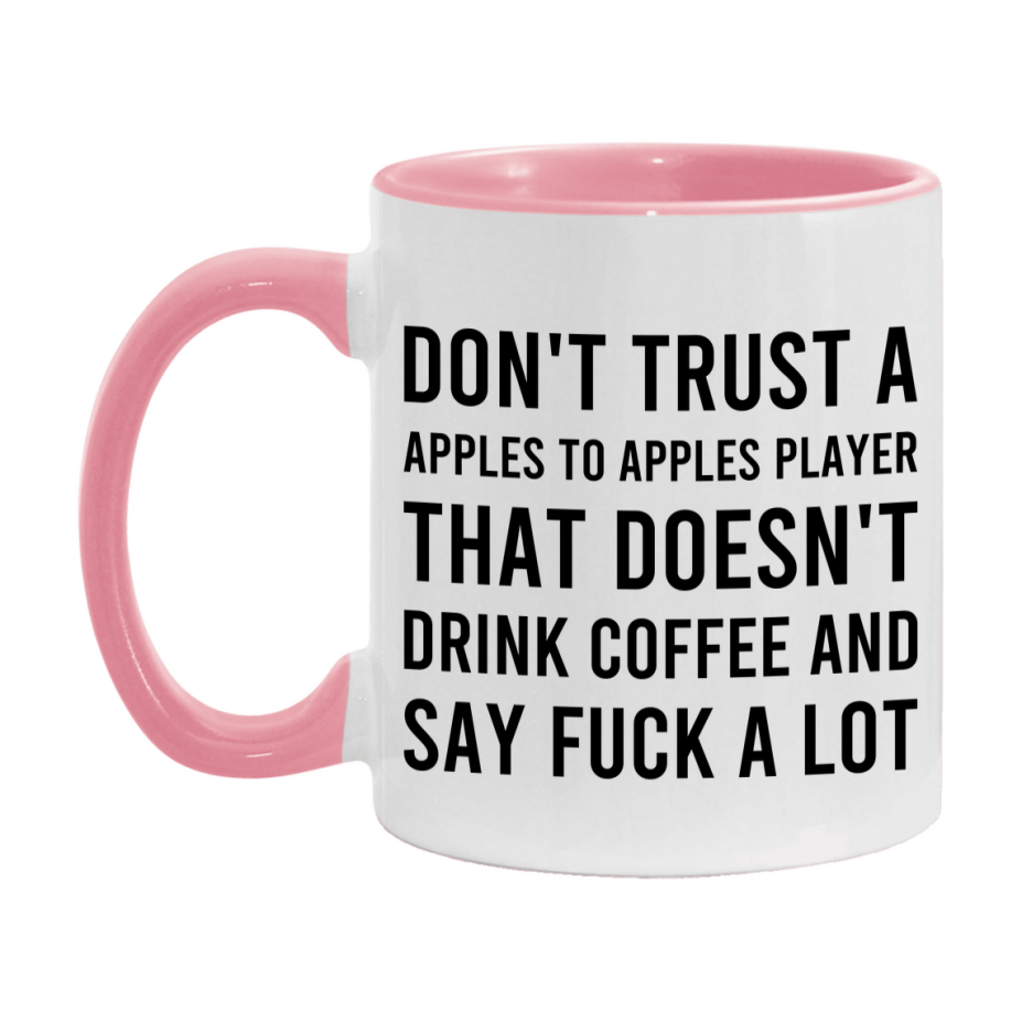 Board Game Gift, Funny Apples To Apples Player Mug, 11oz or 15oz White Ceramic Coffee Cup Novelty Gift