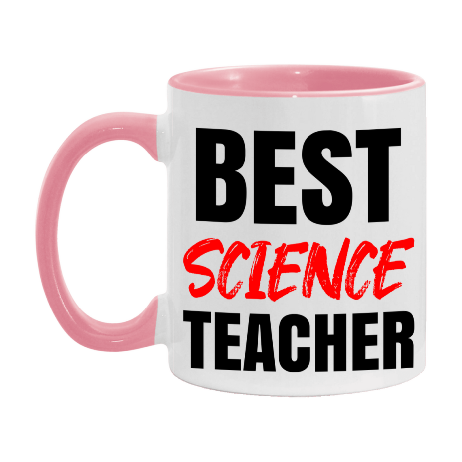 Teacher Superlative Mug, Best Science Teacher Gift, 11oz or 15oz White Ceramic Coffee Cup for Science Teacher