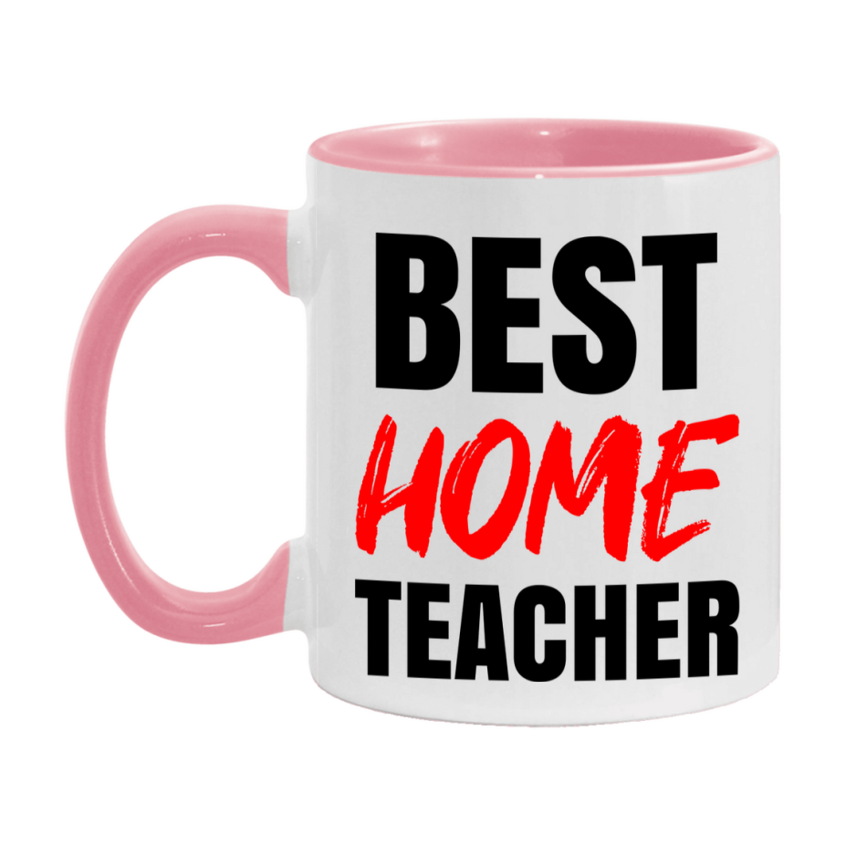 Teacher Superlative Mug, Best Home Teacher Gift, 11oz or 15oz White Ceramic Coffee Cup for Home Teacher
