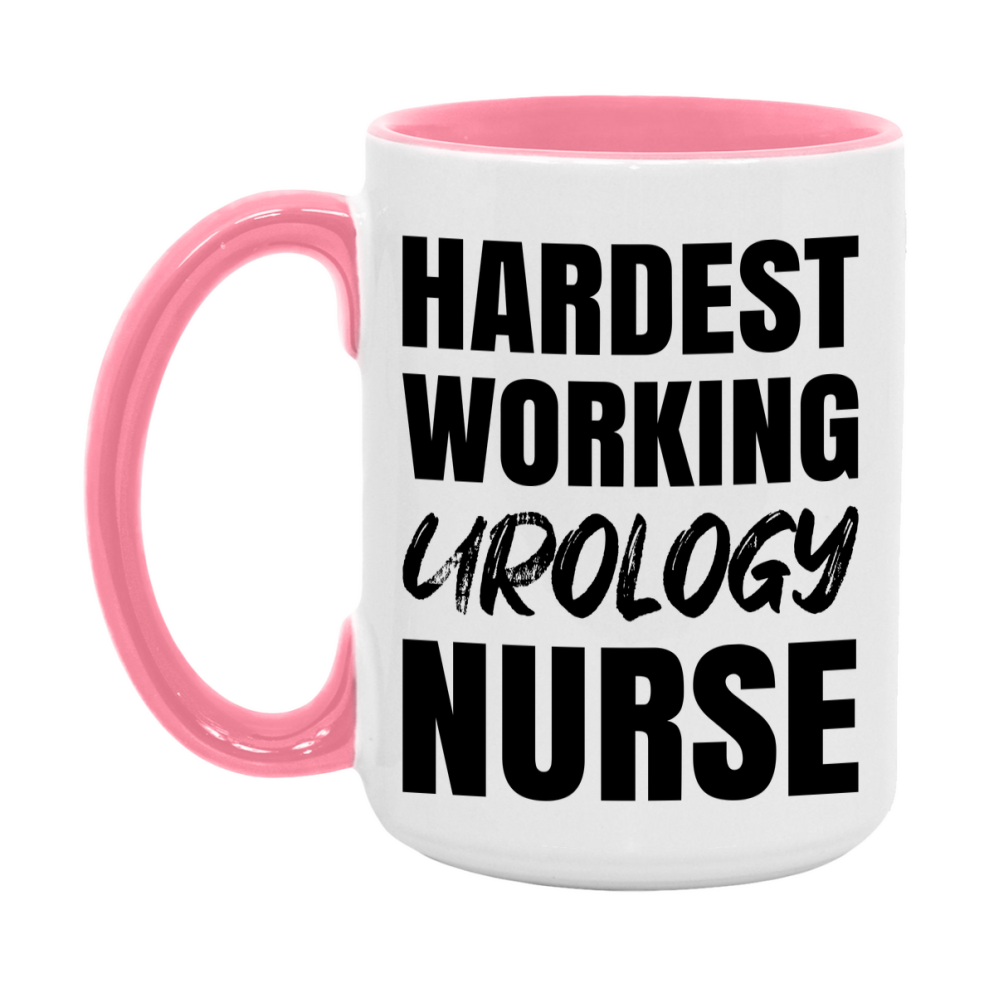 Nurse Superlative Mug, Hardest Working Urology Nurse Gift, 11oz or 15oz Ceramic Coffee Cup Gift