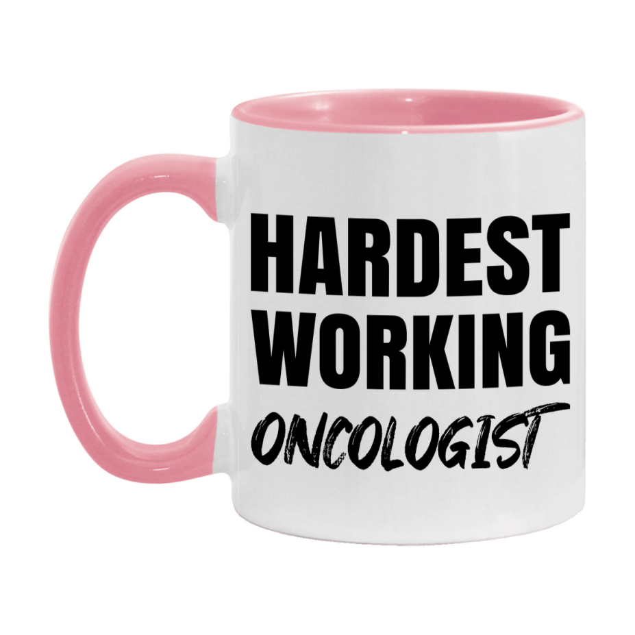 Oncologist Superlative Mug, Hardest Working Oncologist, 11oz or 15oz Ceramic Coffee Mug, Double-Sided Cup, Gift for Oncologist, Coworker Gift, Boss Gift