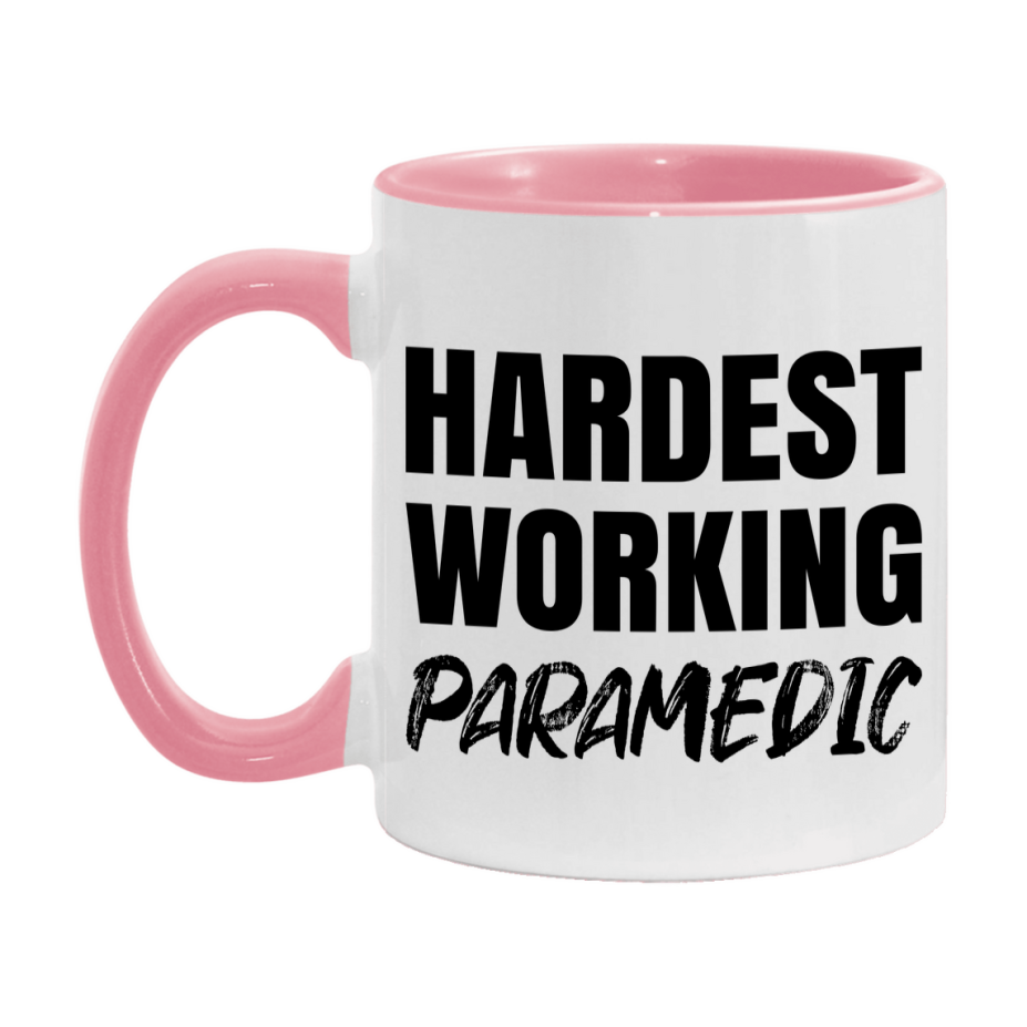 Paramedic Superlative Mug, Hardest Working Paramedic, 11oz or 15oz Ceramic Coffee Mug, Double-Sided Cup, Gift for Paramedic, Coworker Gift, Boss Gift