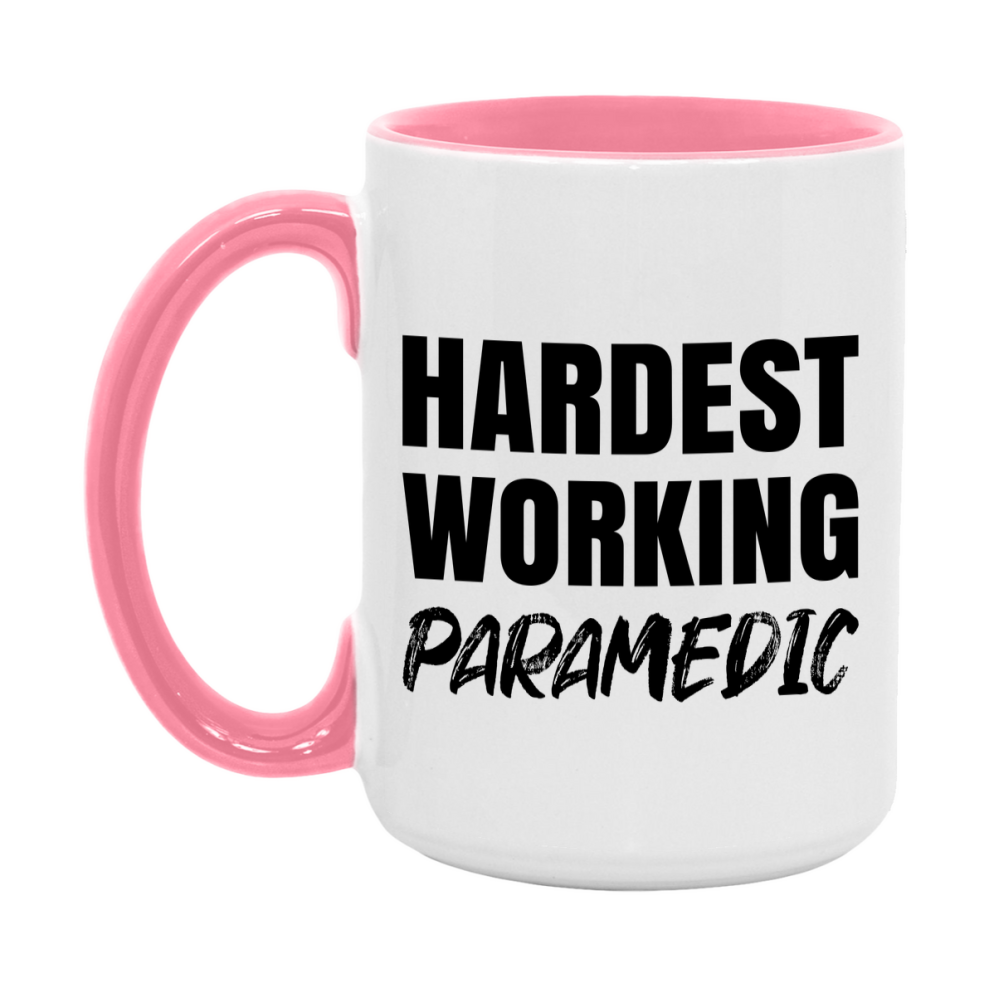 Paramedic Superlative Mug, Hardest Working Paramedic, 11oz or 15oz Ceramic Coffee Mug, Double-Sided Cup, Gift for Paramedic, Coworker Gift, Boss Gift