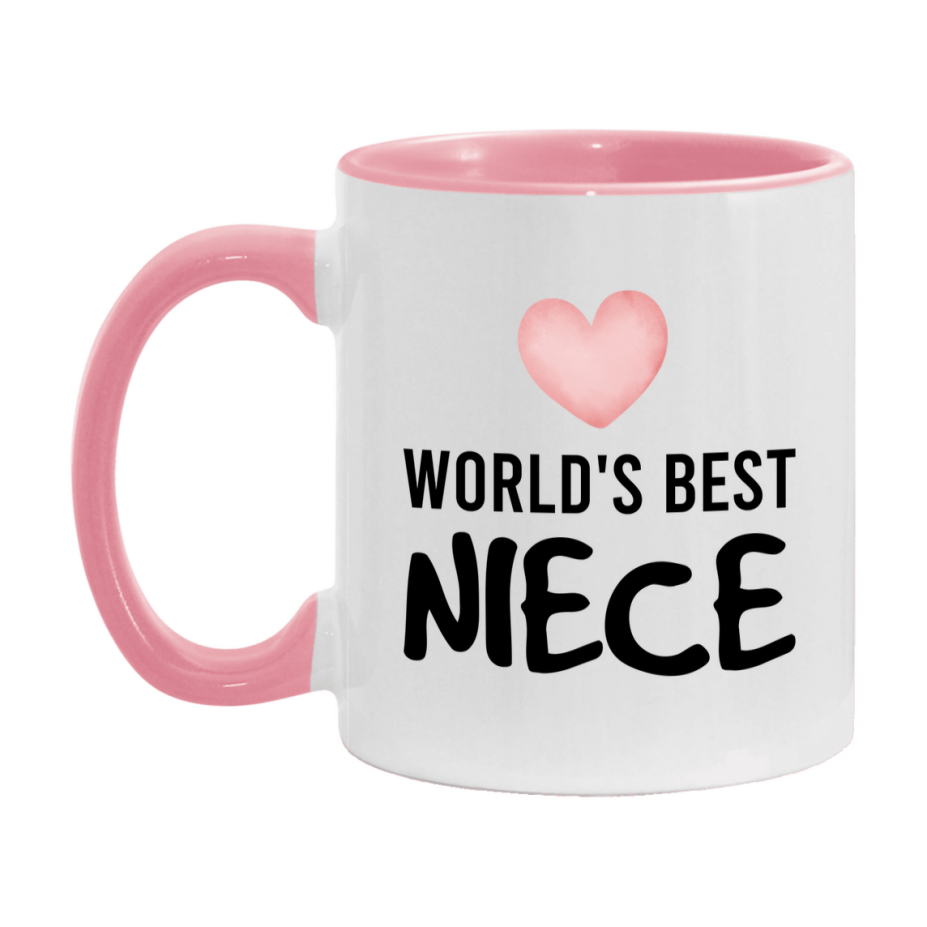 World's Best Niece Mug, Niece Superlative Coffee Mug, 11oz or 15oz Ceramic Cup, Gift for Niece