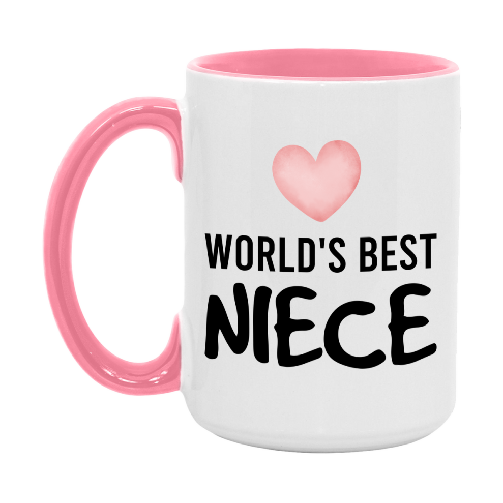 World's Best Niece Mug, Niece Superlative Coffee Mug, 11oz or 15oz Ceramic Cup, Gift for Niece