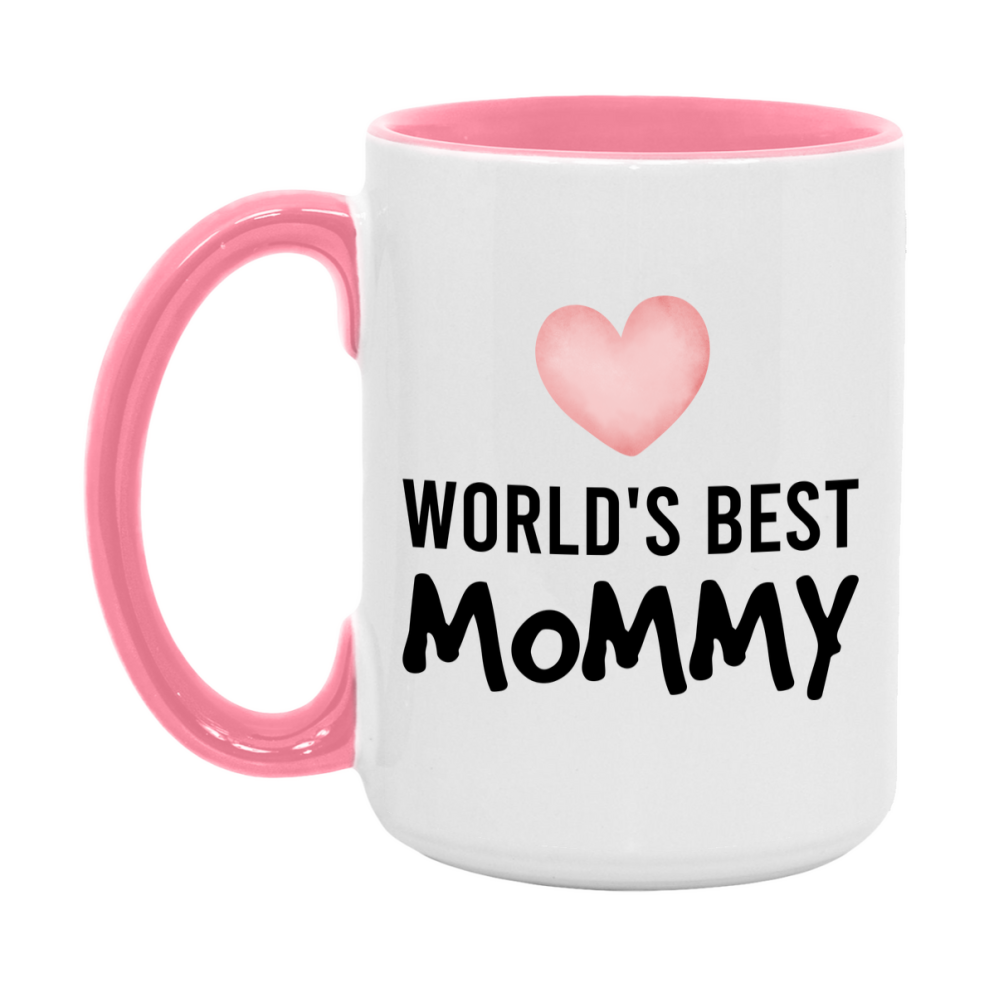 World's Best Mommy Mug, Mommy Superlative Coffee Mug, 11oz or 15oz Ceramic Cup, Gift for Mommy