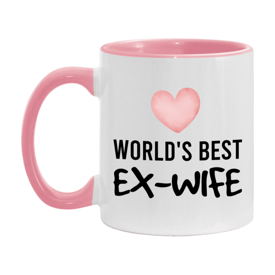 World's Best Ex-Wife Mug, Ex-Wife Superlative Coffee Mug, 11oz or 15oz Ceramic Cup, Gift for Ex-Wife