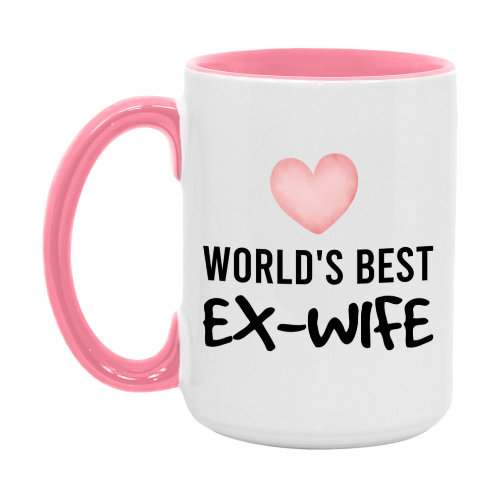 World's Best Ex-Wife Mug, Ex-Wife Superlative Coffee Mug, 11oz or 15oz Ceramic Cup, Gift for Ex-Wife