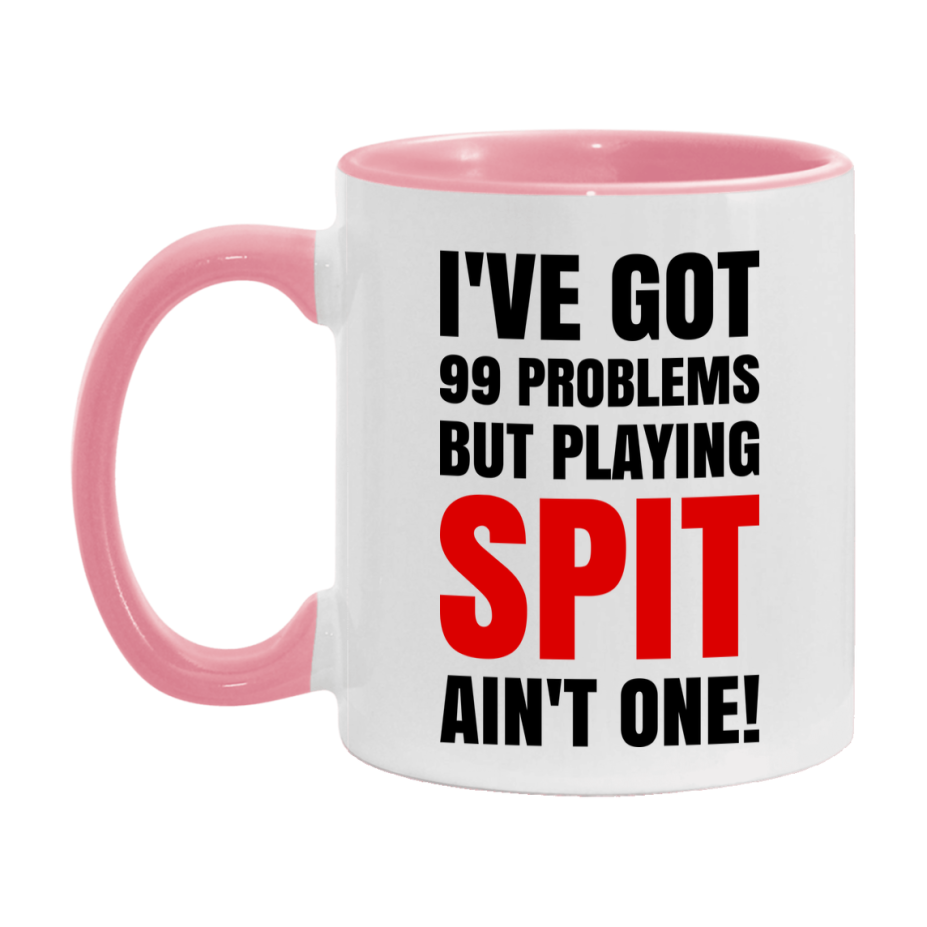 Funny Card Game Mug – 99 Problems But Playing Spit Ain’t One