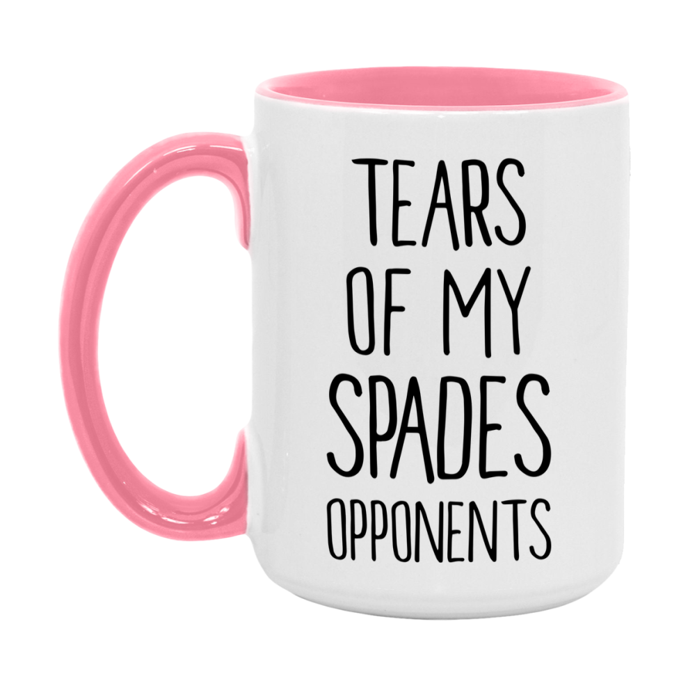 Funny Spades Mug – “Tears Of My Spades Opponents” – 11Oz Or 15Oz Coffee Cup