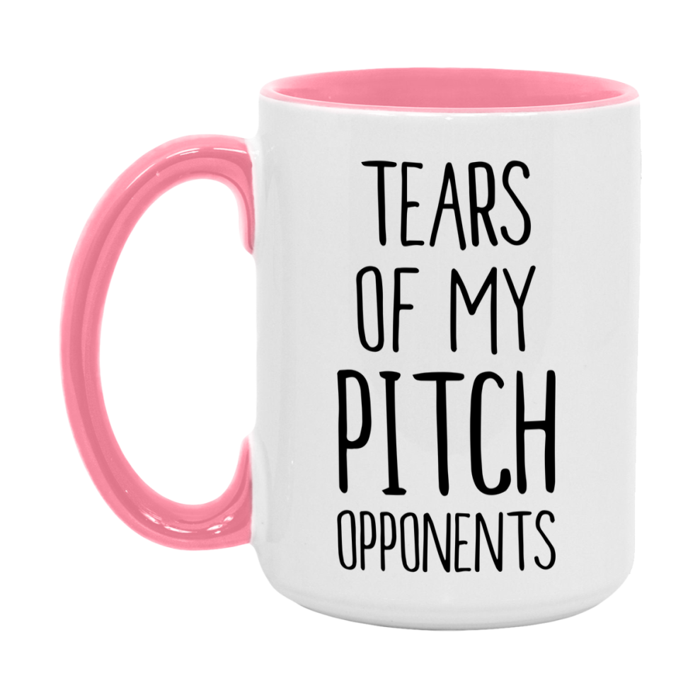 Funny Pitch Mug – “Tears Of My Pitch Opponents” – 11Oz Or 15Oz Coffee Cup