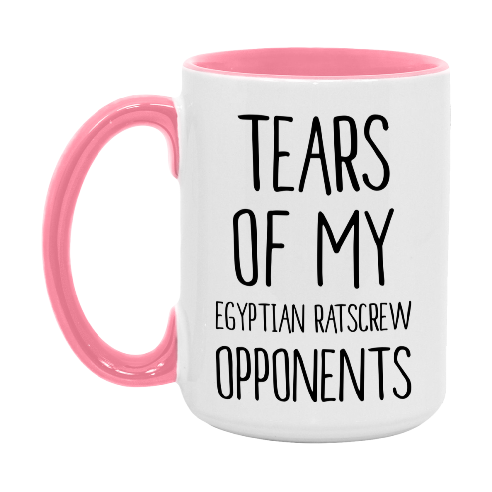 Funny Egyptian Ratscrew Mug – “Tears Of My Egyptian Ratscrew Opponents” – 11Oz Or 15Oz Coffee Cup
