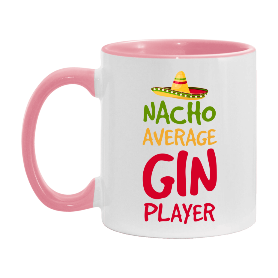 Funny Nacho Average Gin Player Mug – 11Oz Or 15Oz Ceramic Coffee Cup For Card Game Lovers